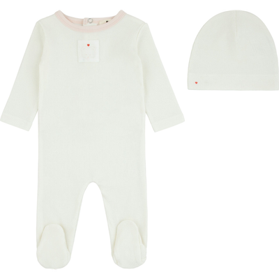 NoggiWear NoggiWear Teddy Patch Footie and Beanie Set