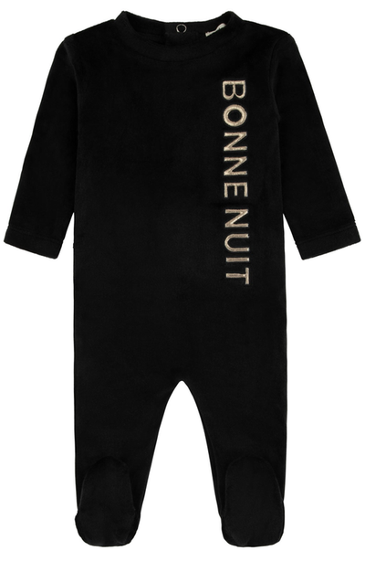NoggiWear NoggiWear Velour Puffy Letters Footie