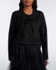 Noir Kei Ninomiya Noir Kei Ninomiya Bow-detail cotton jersey top - 2