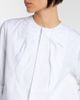 Noir Kei Ninomiya Noir Kei Ninomiya Bow-detail ruffled cotton poplin shirt - 3