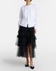 Noir Kei Ninomiya Noir Kei Ninomiya Bow-detail ruffled cotton poplin shirt - 6
