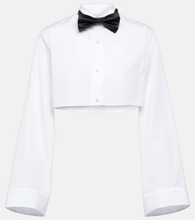 Noir Kei Ninomiya Noir Kei Ninomiya Cropped cotton shirt