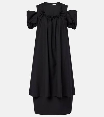 Noir Kei Ninomiya Noir Kei Ninomiya Cutout wool midi dress