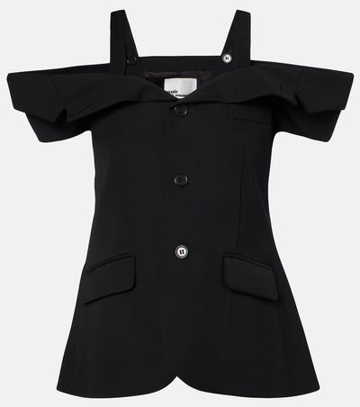 Noir Kei Ninomiya Noir Kei Ninomiya Cutout wool top