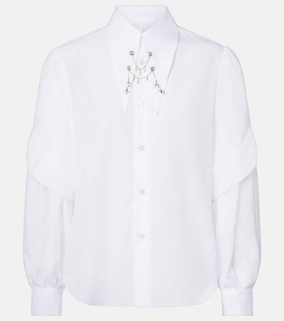 Noir Kei Ninomiya Noir Kei Ninomiya Embellished cotton shirt