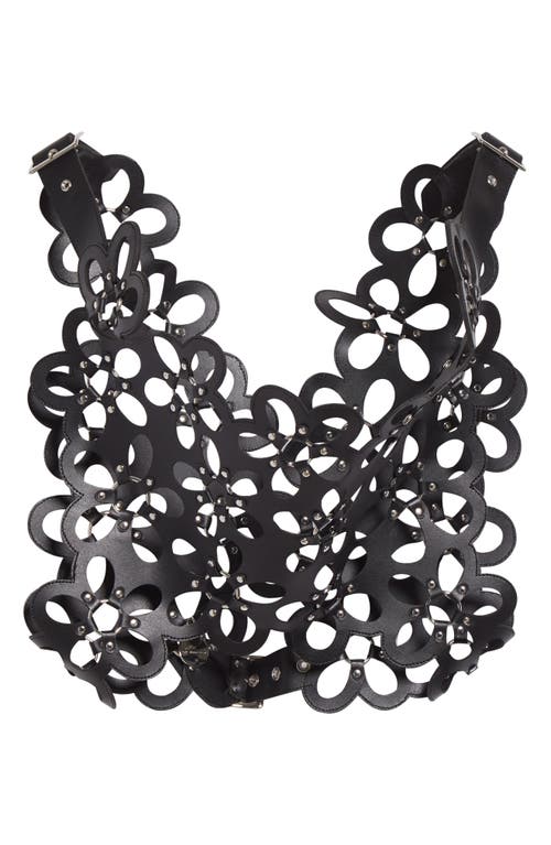 Noir Kei Ninomiya Noir Kei Ninomiya Floral Faux Leather Harness