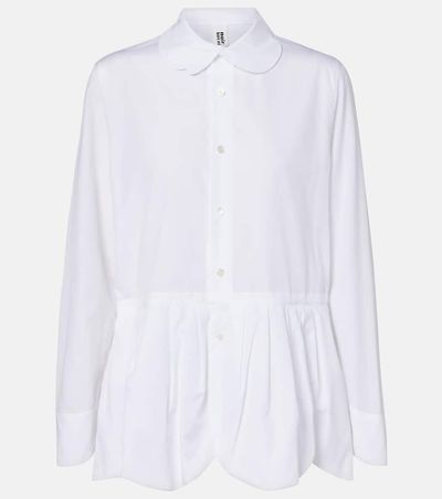 Noir Kei Ninomiya Noir Kei Ninomiya Gathered cotton shirt