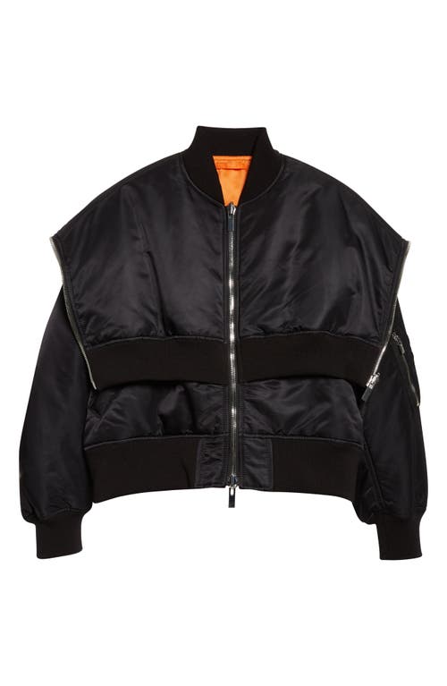 Noir Kei Ninomiya - Layered Nylon Twill Bomber Jacket