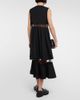 Noir Kei Ninomiya Noir Kei Ninomiya Mesh-trimmed wool midi dress - 3