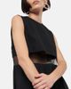 Noir Kei Ninomiya Noir Kei Ninomiya Mesh-trimmed wool midi dress - 4