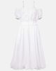 Noir Kei Ninomiya Noir Kei Ninomiya Off-shoulder cotton poplin midi dress - 1