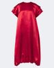 Noir Kei Ninomiya Noir Kei Ninomiya Pleated gathered satin midi dress - 1