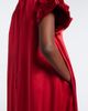 Noir Kei Ninomiya Noir Kei Ninomiya Pleated gathered satin midi dress - 4
