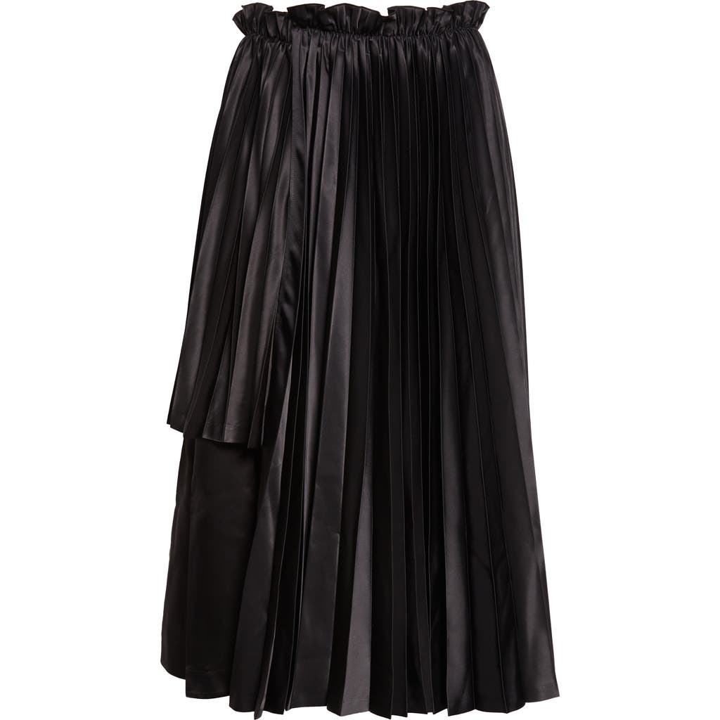 Noir Kei Ninomiya Noir Kei Ninomiya Pleated Satin Skirt