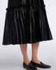 Noir Kei Ninomiya Noir Kei Ninomiya Pleated tiered satin midi dress - 4
