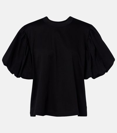 Noir Kei Ninomiya Noir Kei Ninomiya Puff-sleeve cotton jersey T-shirt