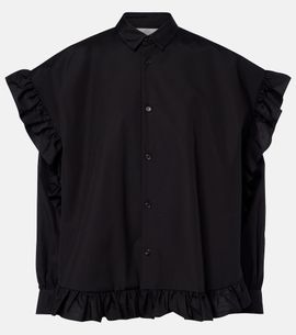Noir Kei Ninomiya Noir Kei Ninomiya Ruffled cotton blouse