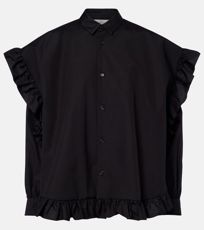 Noir Kei Ninomiya Noir Kei Ninomiya Ruffled cotton blouse