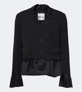 Noir Kei Ninomiya Noir Kei Ninomiya Ruffled peplum wool jacket