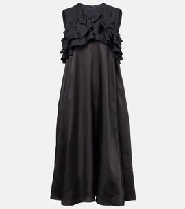 Noir Kei Ninomiya Noir Kei Ninomiya Ruffled wool midi dress