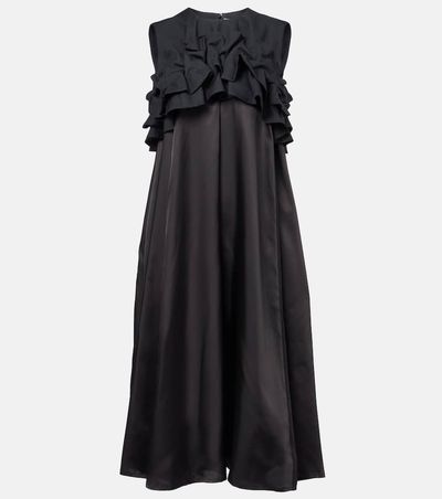 Noir Kei Ninomiya Noir Kei Ninomiya Ruffled wool midi dress