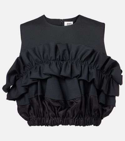 Noir Kei Ninomiya Noir Kei Ninomiya Ruffled wool top