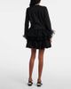 Noir Kei Ninomiya Noir Kei Ninomiya Tulle-trimmed cotton jersey top - 3
