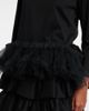 Noir Kei Ninomiya Noir Kei Ninomiya Tulle-trimmed cotton jersey top - 5