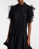 Noir Kei Ninomiya Noir Kei Ninomiya Tulle-trimmed cotton polo shirt - 2