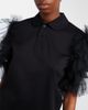 Noir Kei Ninomiya Noir Kei Ninomiya Tulle-trimmed cotton polo shirt - 3