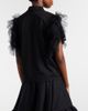 Noir Kei Ninomiya Noir Kei Ninomiya Tulle-trimmed cotton polo shirt - 4