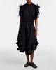 Noir Kei Ninomiya Noir Kei Ninomiya Tulle-trimmed cotton polo shirt - 5