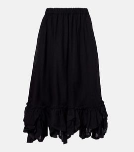 Noir Kei Ninomiya Noir Kei Ninomiya Wool-blend midi skirt