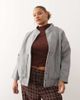 Noisy May Curve Noisy May Curve brushed bomber jacket in light gray - 1