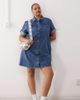 Noisy May Curve Noisy May Curve denim dress in mid wash blue - 1