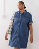 Noisy May Curve Noisy May Curve denim dress in mid wash blue - 3