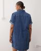 Noisy May Curve Noisy May Curve denim dress in mid wash blue - 4