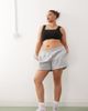 Noisy May Curve Noisy May Curve elastic waist shorts in light gray - 1