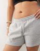 Noisy May Curve Noisy May Curve elastic waist shorts in light gray - 3
