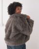 Noisy May Curve Noisy May Curve faux fur jacket in gray-Black - 4
