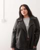 Noisy May Curve Noisy May Curve faux leather jacket in black - 1