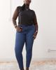 Noisy May Curve Noisy May Curve high rise skinny jeans in mid blue wash - 1
