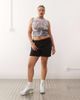 Noisy May Curve Noisy May Curve high waisted denim shorts in black denim - 4