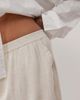 Noisy May Curve Noisy May Curve linen mix shorts in oatmeal-Neutral - 3