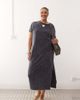 Noisy May Curve Noisy May Curve maxi T-shirt dress in washed gray - 1