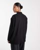 Noisy May Curve Noisy May Curve oversize blazer in black pinstripe - 3