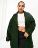 Noisy May Curve Noisy May Curve oversized collar jacket in khaki-Green - 1