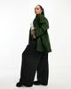 Noisy May Curve Noisy May Curve oversized collar jacket in khaki-Green - 3