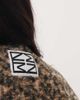 Noisy May Curve Noisy May Curve oversized collarless teddy jacket in leopard print-Black - 3