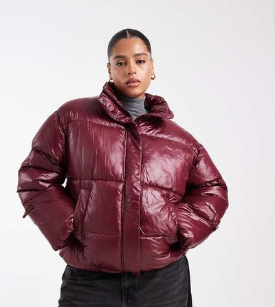 Noisy May Curve Noisy May Curve shiny puffer in burgundy-Red